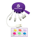 4 In 1 Multi USB Phone Cable In Silicone Case